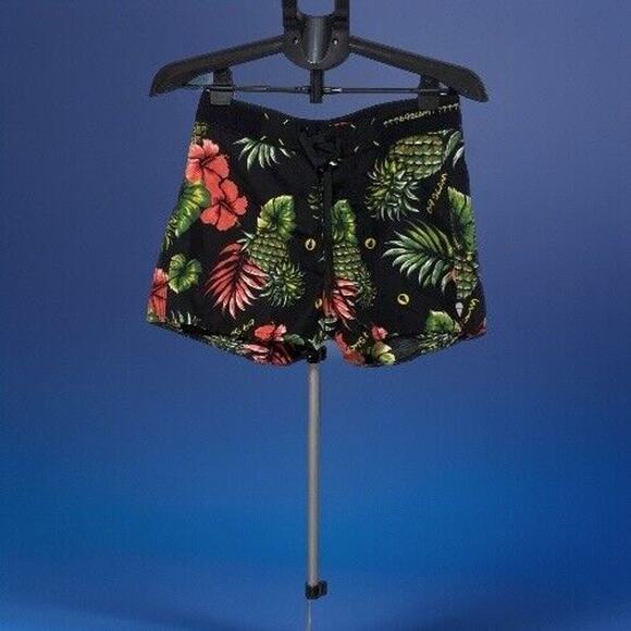 69 SLAM Swimwear Board Shorts Tropical Waist Size 30 Size Small - Picture 9 of 9